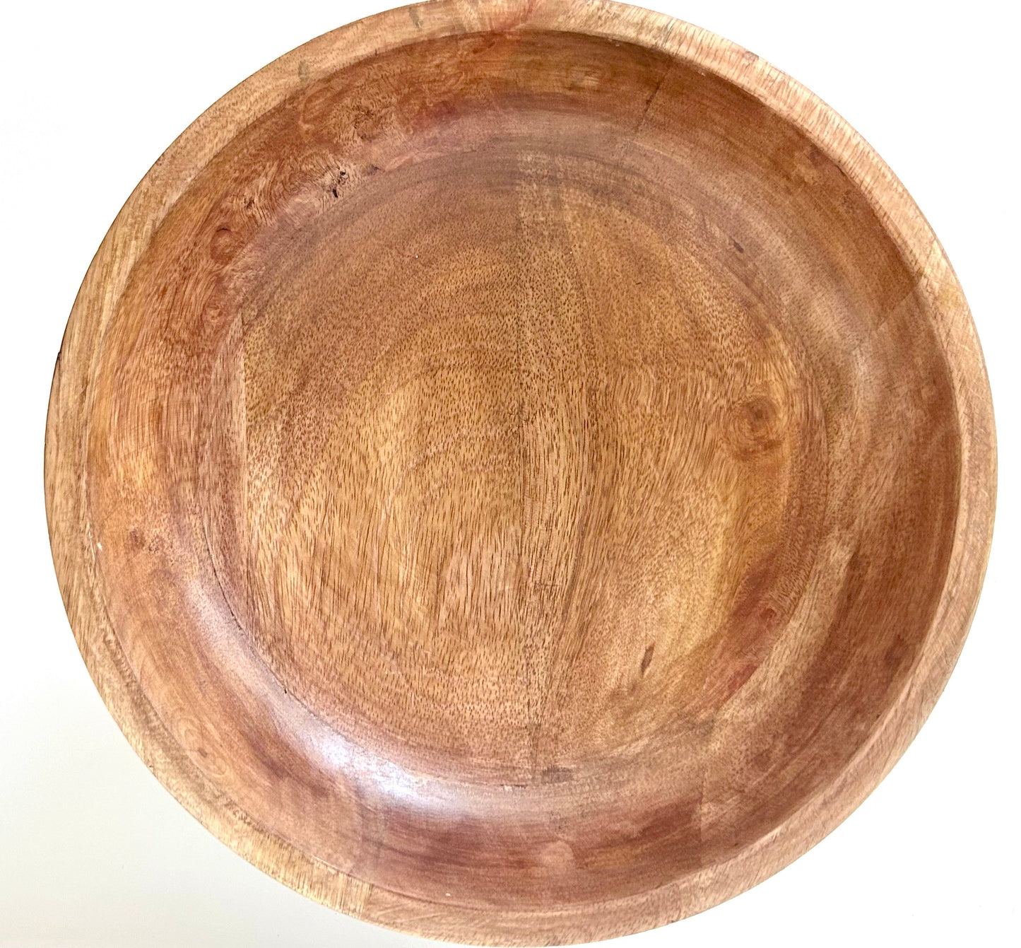 Wood Bowl With Gold Stand