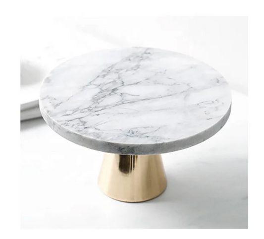 White Marble Cake Stand